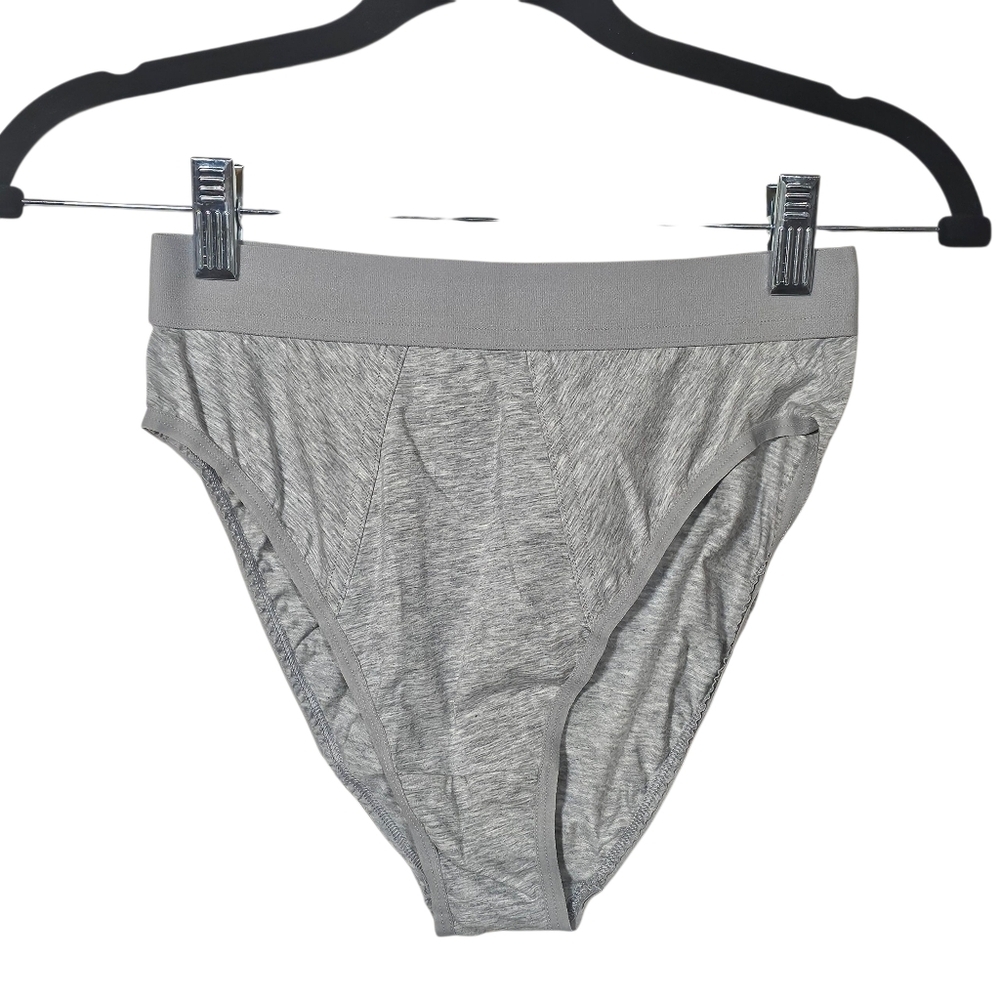 Everlane The Cotton High Waisted Boy Brief Underwear in Grey•Size S•NWT! - Picture 3 of 8